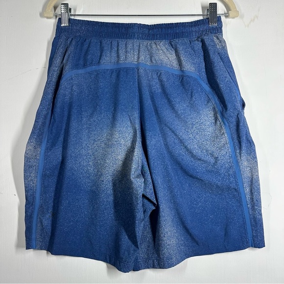 Lululemon Pace Breaker Lined Shorts Men's Medium M Blue 9" Inseam Workout Sports - Picture 2 of 8